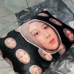 PillowArt Bantal Custom Foto Big Face Pattern Face 30 x40 cm - Hadiah Unik Aesthetic | 1 Hari Jadi ART215