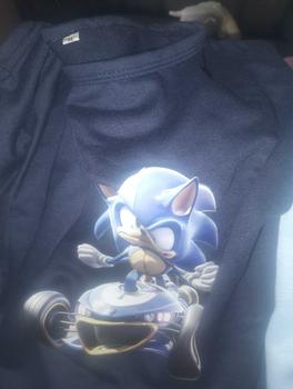Product Review of Baju Setelan Anak Laki Laki - Pakaian Kaos dan Celana Fashion Anak Cowok Usia 5-15 Tahun - Motif SONIC Putih from R**i R** 1