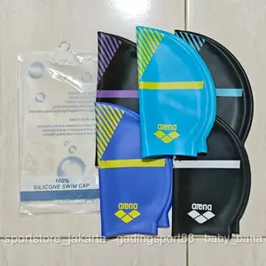 Topi renang silikon ARENA - Topi renang dewasa arena - swimming cap swim cap import silicone ARENA - Penutup kepala renang Unisex