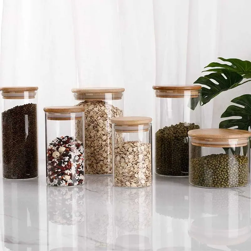One Two Cups Toples Kaca Penyimpanan Makanan Coffee Storage Glass Jar - GH1270ORIGINAL 5