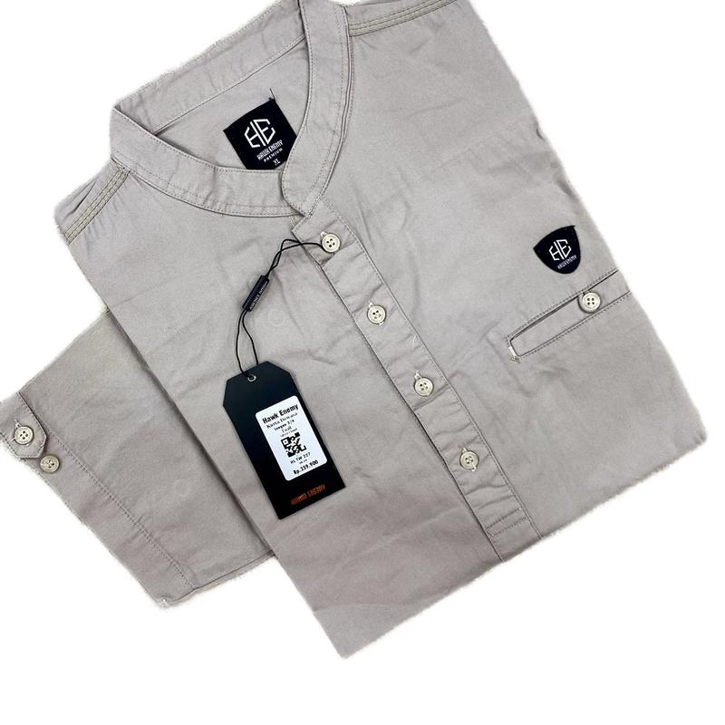 Kurta Hawk Enemy Lengan 3/4 Bahan Cotton Twill - Koko Muslim, Baju Muslim Pria Nyaman Lembut Katun 4