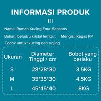 Gambar ChongChong-Tempat Tidur Hewan Peliharaan Flanel - Desain Semi Tertutup, Lembut, dan Anti Licin - Tripod Grey, M dari Chong Chong Kab. Tangerang 3 Tokopedia