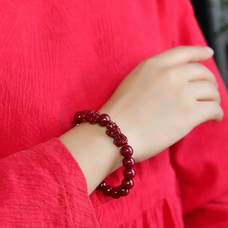 Vòng Tay Tỳ Hưu Chu Sa, Kho Báu Phong Thủy, Để Chào Mừng Tài Lộc Năm Mới 1