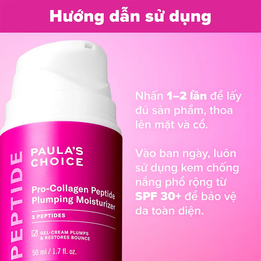 Kem dưỡng ẩm căng mọng và giảm nếp nhăn Paula's Choice Pro-collagen Peptide Plumping Moisturizer 50ml - 1510 | BigBuy360 - bigbuy360.vn