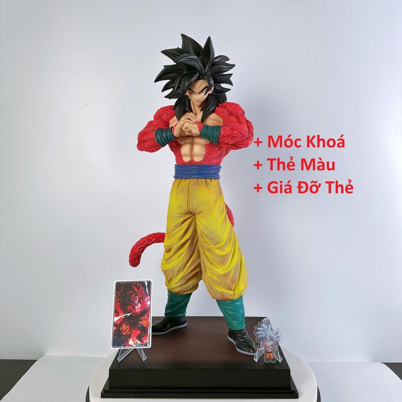 Mô Hình Goku SSJ4 53cm trong Dragonball JT Studio to nặng nét Ongchumohinh888 4898 Toy Đồ chơi Mô Hình 