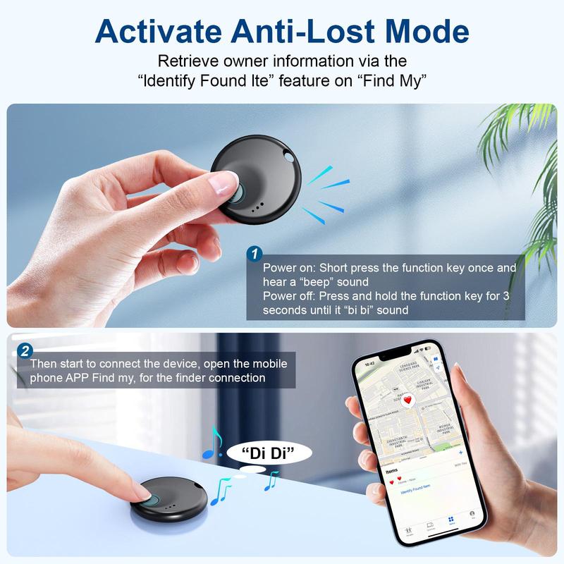 GPS Tracker for iOS, Anti-loss Reminder Device, MFI Rating Locator Key Pet Child Elderly Anti-loss Tracker, Smart Device Anti-loss Tracker 4