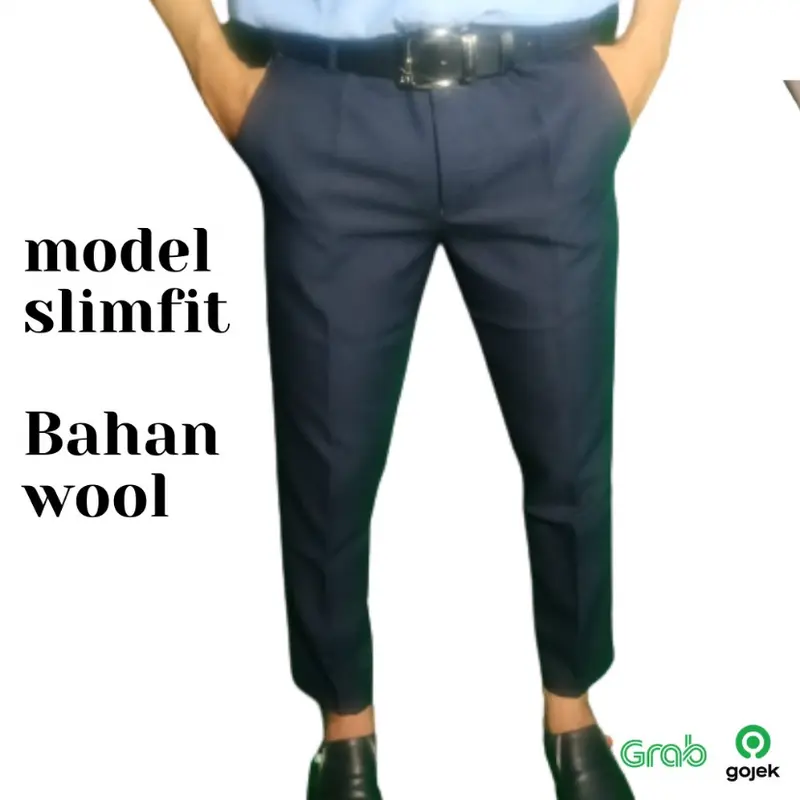 celana formal pria slim fit celana kantor slimfit Cotton 3