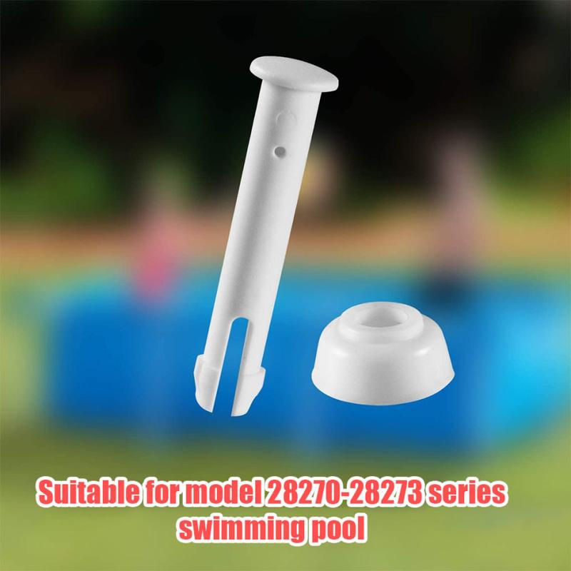 12/24 Pcs Plastic Pool Joint Pins Extra Rubber Seals Pool Replacement Parts Pool Accessories Cap Swimming Parts Cap Tools 1