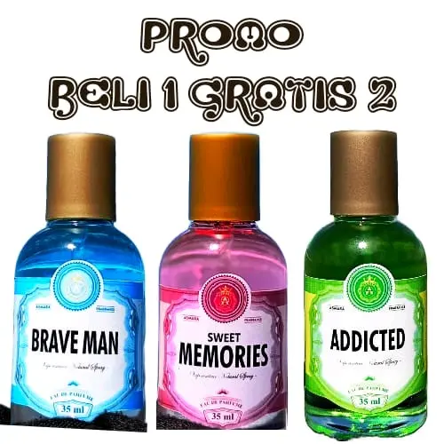 Parfum Asmara: Beli 1 Gratis 2, Aroma Tahan Lama, Meningkatkan Percaya Diri Perfume Pria Wangi Cowok