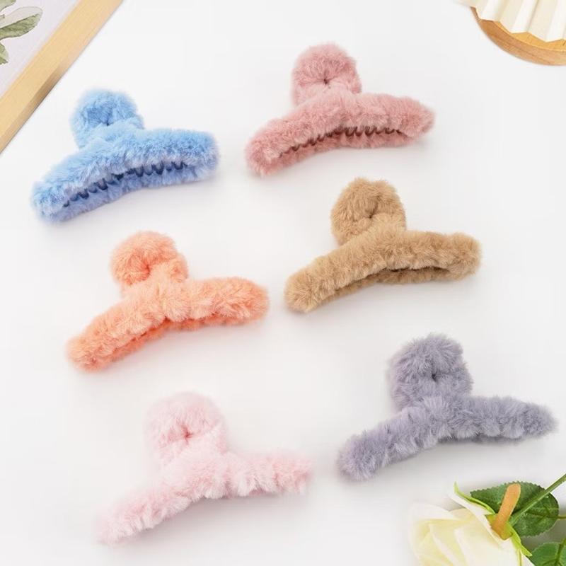 Product Introduction of Jepit Rambut Silang Gaya Korea Warna Soft Bulu Halus Jedai Wanita - Clips Aksesoris Souvenir Hadiah 8