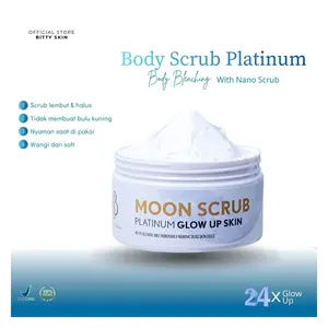 BITTY.SKIN Body Scrub Bleaching Platinum Glow Up Skin | Menghaluskan & Mencerahkan KulitTubuh