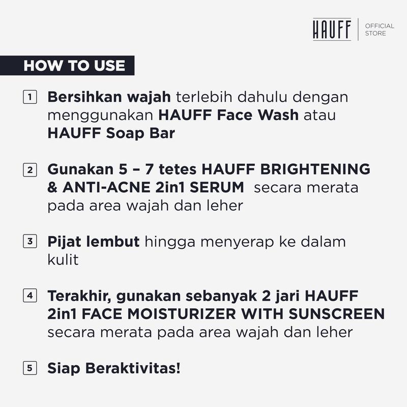 HAUFF SOAP OIL & ACNE COMPLETE PACKAGE | Paket Lengkap Skincare Pria | Anti Jerawat | Mengangkat Kotoran & Minyak Berlebih | Menghilangkan Komedo | Mencerahkan Wajah Kusam | Charcoal, Niacinamide, Alpha Arbutin, Acid Complex, 10-Fruit Extract Complex 7