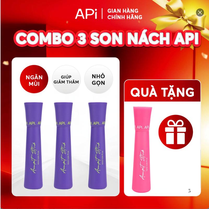  Son Nách Tím APi Thế Hệ Mới 2024 Lăn nách hỗ trợ khử mùi hôi nách giúp ngăn mùi hôi 10ml - K2 