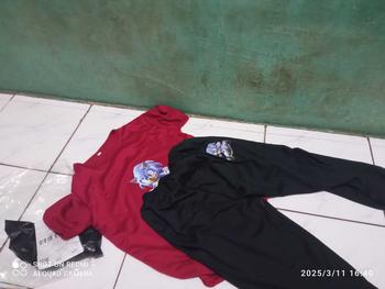Product Review of Baju Setelan Anak Laki Laki - Pakaian Kaos dan Celana Fashion Anak Cowok Usia 5-15 Tahun - Motif SONIC Putih from a**n k**a ♉**♉ 0