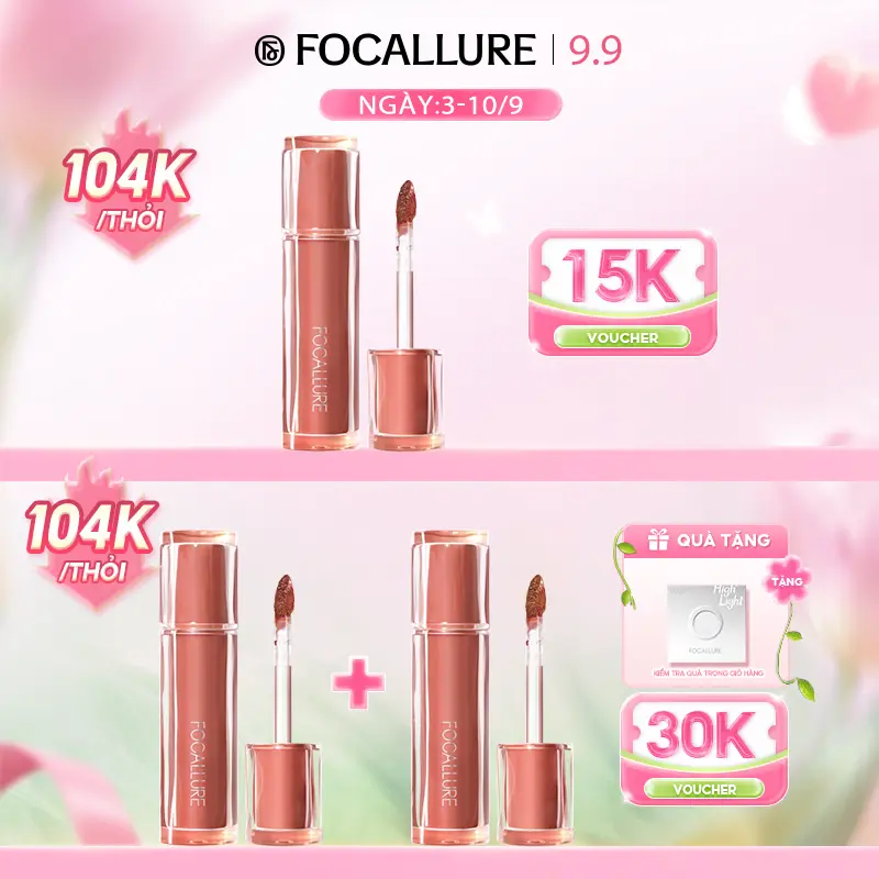 FOCALLURE Pro Stain Son Tint Bóng Hỗ Trợ Dưỡng Ẩm Hỗ Trợ Chống Dính Cốc Có Sắc Tố Màu Cao Cho Môi Trong Trẻo Rạng Rỡ