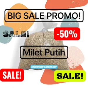 Vita Milet Putih Vita White Millet Repack 10kg Murah Untuk Burung Lovebird Kenari Sehat Aktif Dan Rajin Gacor