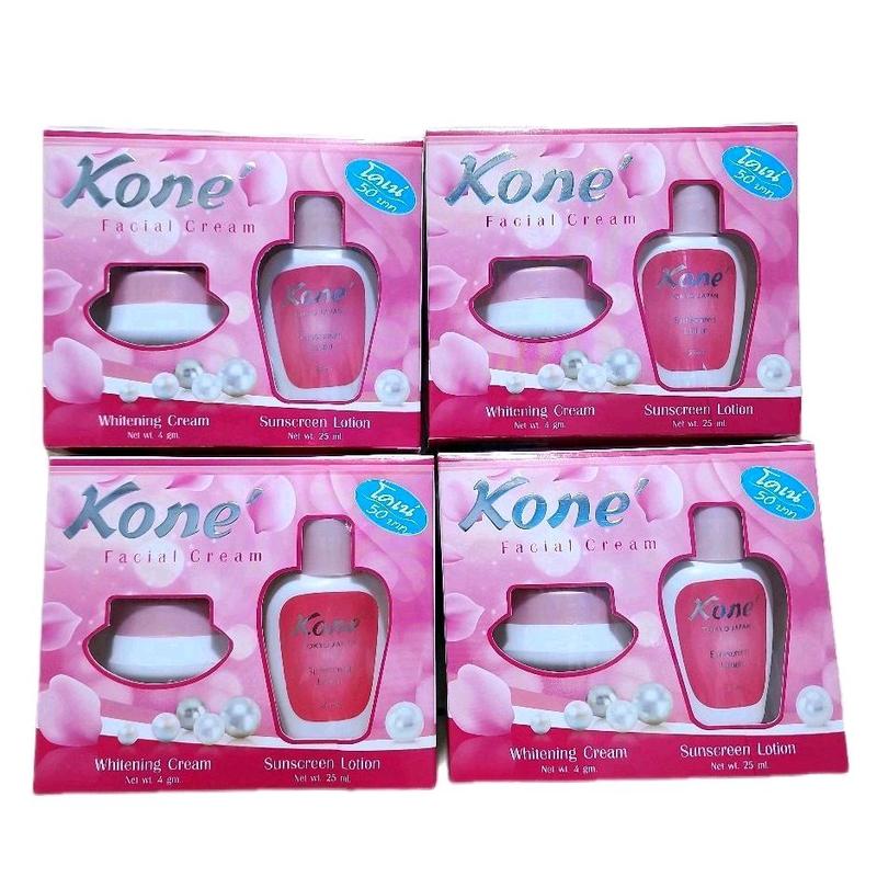 Combo 1.2.3.4.5.6 Bộ Kone Thái Lan Gồm Kem Và Nước Hoa Hồng Trị Mụn Nám Tàn Nhang Đồi Mồi Dưỡng Trắng Da Skincare