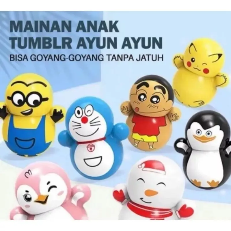 1 PCS Mainan Boneka Goyang Joget Mini Daruma Tumbler Berayun - Stress Relief Toys 1
