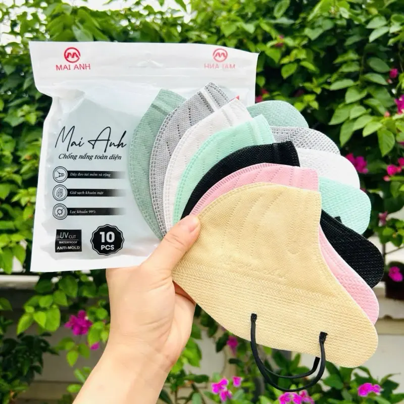 Sét 100 chiếc kt 9A mai anh.  mask kháng khuẩn - Chống nắng - Fom to - Dày dặn