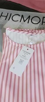 Product Review of LUXME 【ready stock】 Gaun Wanta Rok Panjang Lengan Panjang Lipatan Bergaris Warna Pink from M**h M**k 0