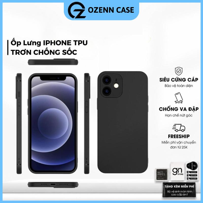 Ốp Lưng TPU Dẻo Bảo Vệ Camera Toàn Diện Cho iPhone X/XS/XR/11/12/13/14/15/16 Pro/Max - OZENN CASE