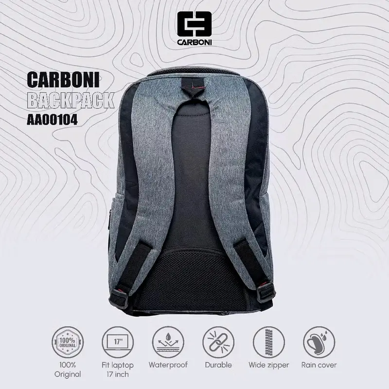 TAS RANSEL LAPTOP CARBONI AA00104 Backpack 3