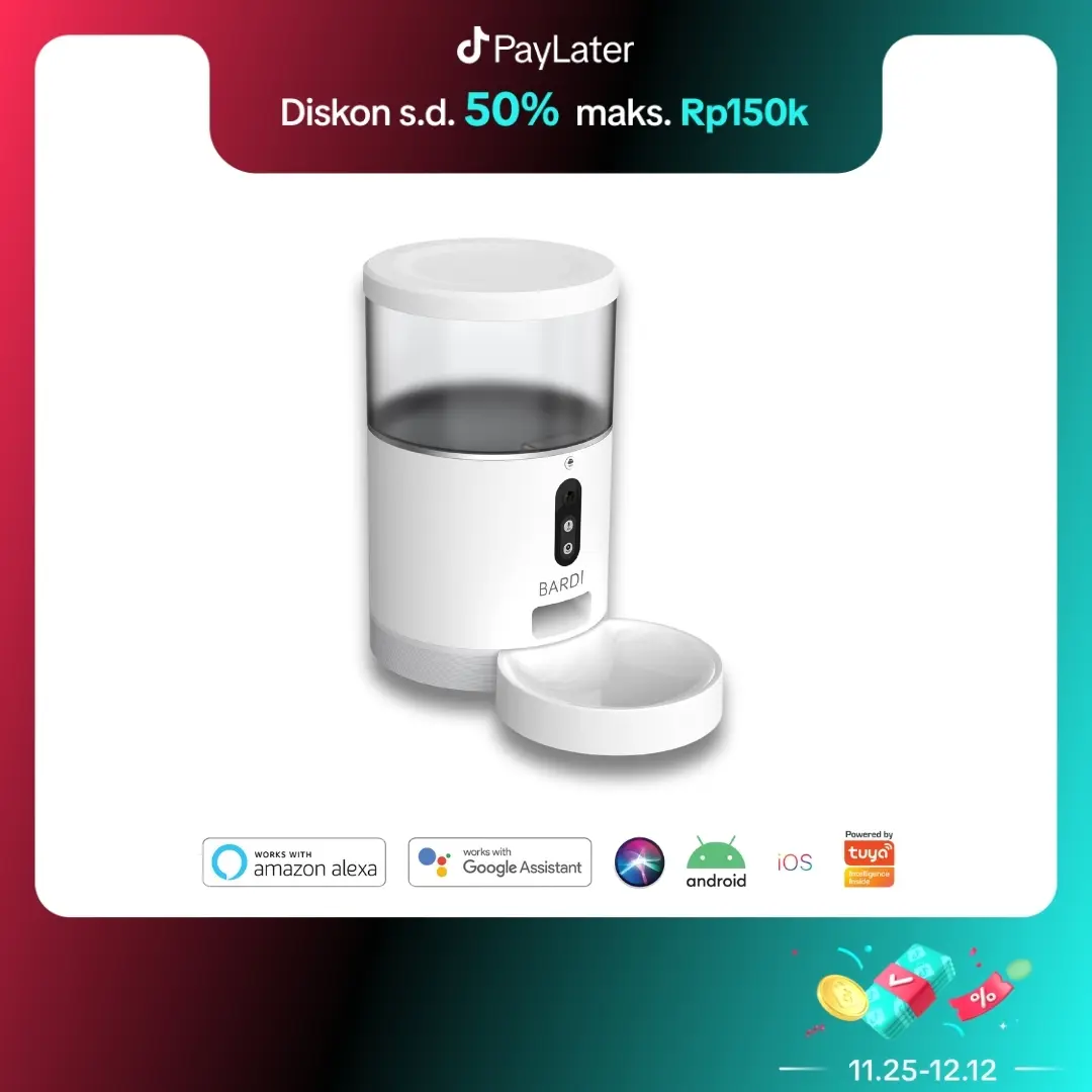 BARDI Smart Pet Feeder Lite Version with Camera - Tempat Makan Hewan Pintar Wi-Fi Automation