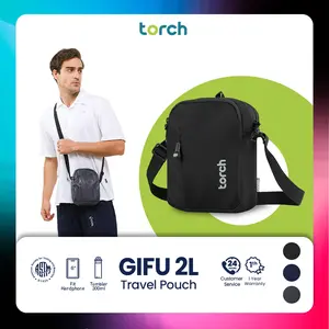 TORCH Gifu 2 Liter Tas Selempang Bahu Pria Wanita Unisex Ringan Anti Air - Sling Bag Travel Pouch