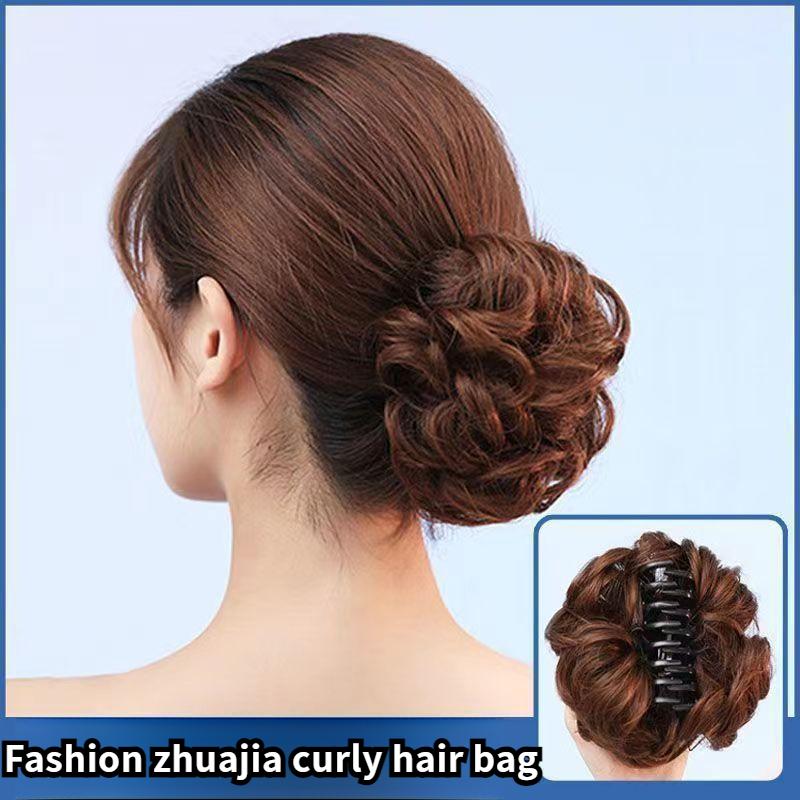 Tóc Giả Hoa cài tóc Kẹp Kiểu Bun Chignon Thích Hợp Cho Tóc Ngắn Nữ Có Dây Buộc Tóc