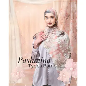 Smayka.id Pashmina Kaos Bamboo - Pasmina Motif Gradient