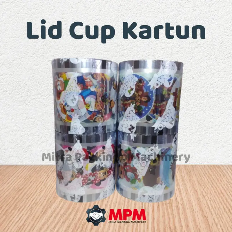 Lid Cup Sealer Minuman Motif Kartun Random 0
