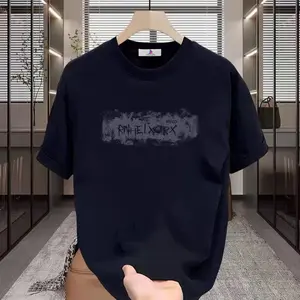 Stylish Summer T-shirt for Matching Couples Comfortable Cotton Loose Fit Retro Print Perfect for Casual Street Style Outfits