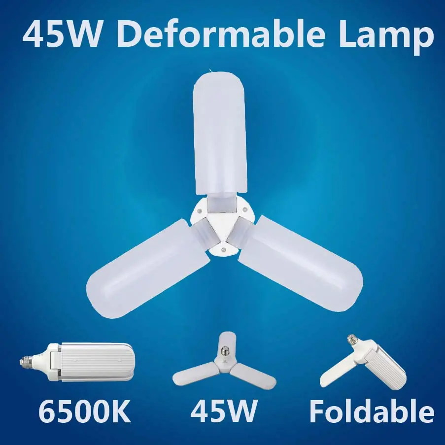 LED Garage Light,400 Watt Equivalent 6000K,Cool Daylight White LED Area Light,E27 Medium Base,for Outdoor Factory Warehouse Barn Backyard and More,Super Bright