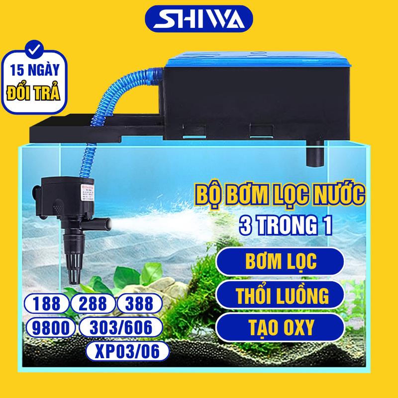 Máy Lọc Nước Hồ Cá - Bộ Bơm Lọc Bể Cá Cảnh Đủ Size Vipsun VS188/ VS288/ VS388/VS9800/VS10800 - Tặng Kèm Bông Lọc Shiwa
