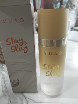 Product Review of MUAQ Stay & Slay Setting Spray from a**h 1