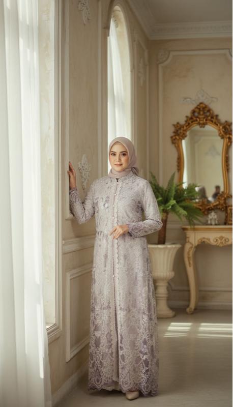 Zahra series model auter lepas pasang bahan tulle