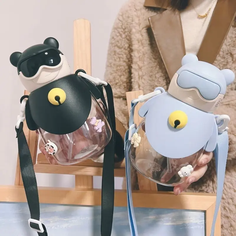 CS283 BOTOL MINUM ANAK KARAKTER ROBOTIC DENGAN TALI 750ML / BOTOL MINUM DENGAN SEDOTAN ANAK 0