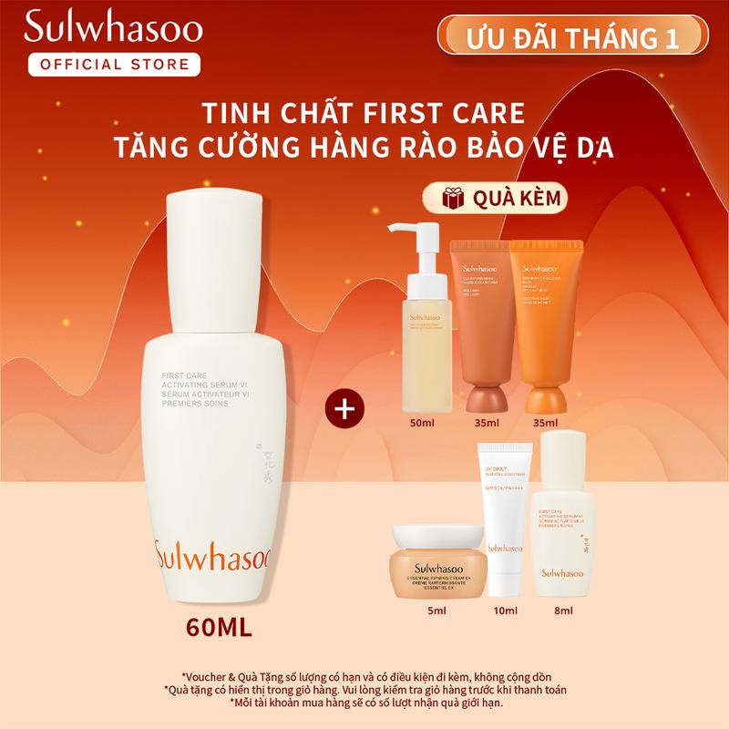  Live  Tinh Chất Dưỡng Da Đầu Tiên Kích Hoạt Căng Mướt 60ML Sulwhasoo First Care Activating Serum 60ML 
