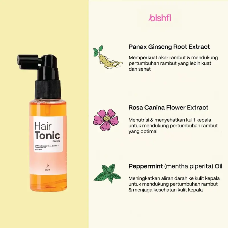 Blishful Best Deal After Shower Essential (Hair Tonic & Hair Spray) Haircare Rontok Kering 2
