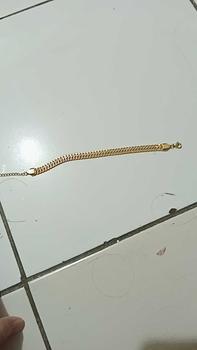 Product Review of Gelang Tangan Titanium Wanita Elegan Motif Tikar Anti Karat Tidak Luntur Hadiah Bracelets Aksesoris from c**p 0