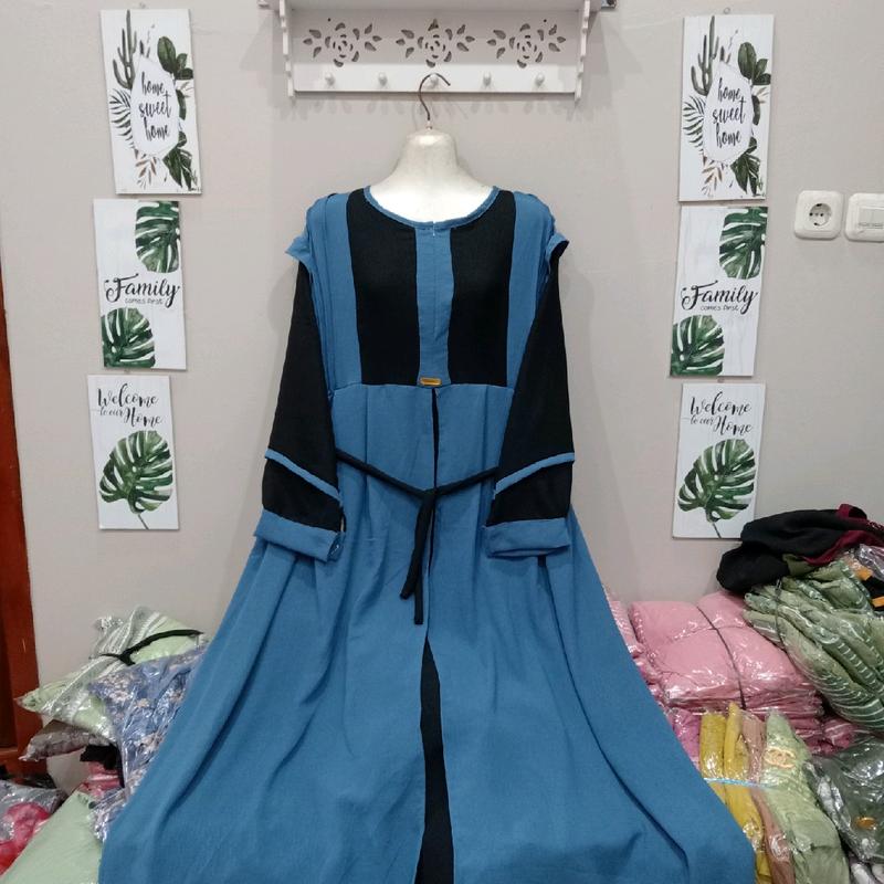 2025 Difarina dress gamis crinkle double layer/gamis dewasa jumbo busui/gamis crinkle kombinasi buka pintu/gamis lebaran model terbaru Wanita Pesta muslimah rekomendasi baju melayu swaroxy vina dres marun 6