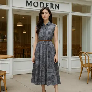 BV - Dress wanita HARNI Midi Dress Gaun Wanita - gaun wanita