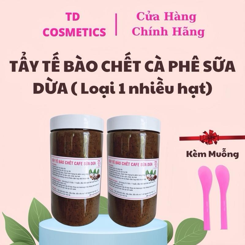 COMBO 2 KG { Mỗi Hủ 1KG } Tẩy tế bào chết cà phê sữa dừa H.ữu c.ơ ( Chất mới nhiều hạt cafe mịn ). Dành cho mặt và body. Dưỡng da body Dưỡng Body Làm Đẹp Da Nữ Women. Kèm 2 muỗng