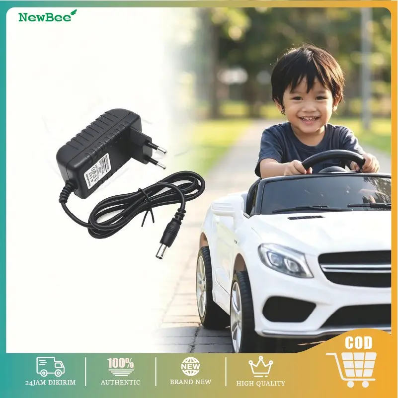 Charger Mobil PMB Motor PCX Mainan Charger Motor Mainan Anak 12V 1000MAH 1AMPER Adaptor Cas Adaptor Charger Mobil Aki Anak