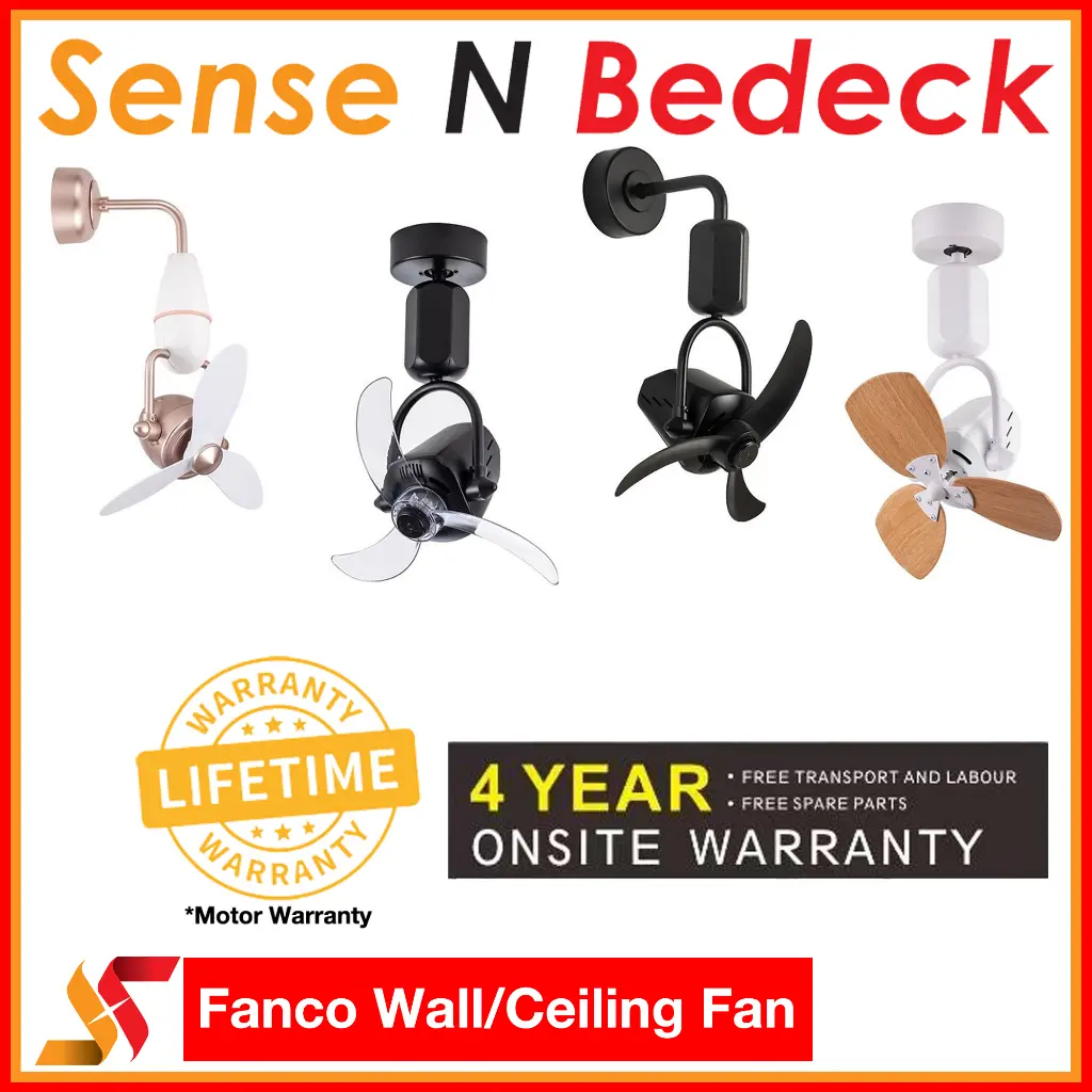 Fanco Dono/Nano/Vino (16"/18") DC Wall/Ceiling Fan