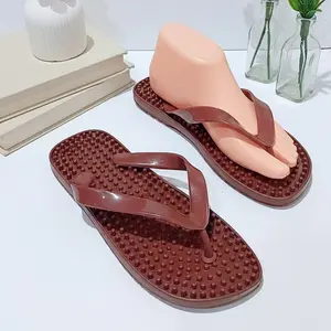 Sandal Terapi Rematik Jepit Sendal Pijat Kesehatan Duri Size 9 10.5 Japit Reumatik Pria Karet Tahan Air Cocok untuk Rumah