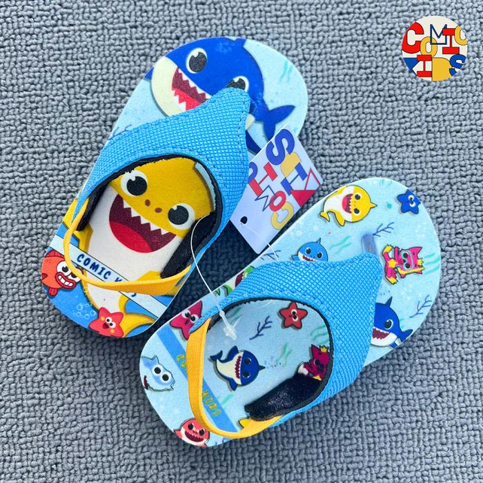 Gambar Sandal Jepit Anak Comickids Sendal Baby Boy Bayi Cewek Cowok Balita Girl Hiu Baby Shark Perempuan Kaki dari COMICKIDS Kab. Sidoarjo Tokopedia