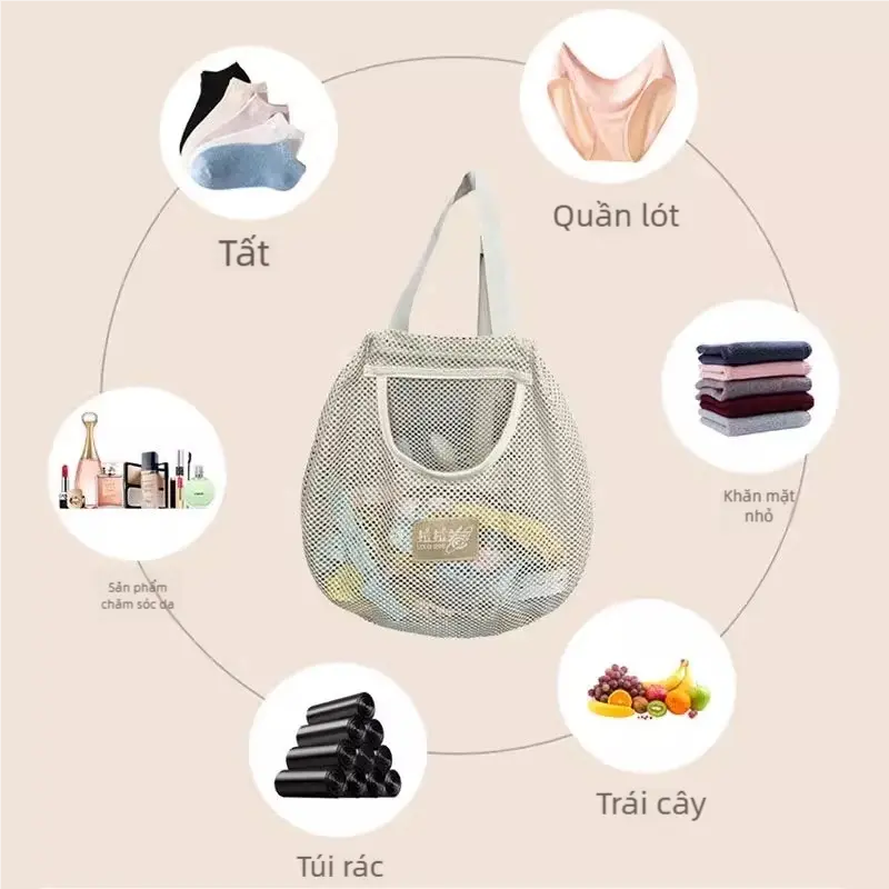 Túi Treo Lưu Trữ Thoáng Khí, Loại Gia Dụng, Túi Lưới Lưu Trữ, Dụng Cụ Hữu Ích Để Lưu Trữ, Treo Sau Cửa, Thích Hợp Cho Đồ Lót Và Tất, Treo Tủ Quần Áo, Hai Bộ 1