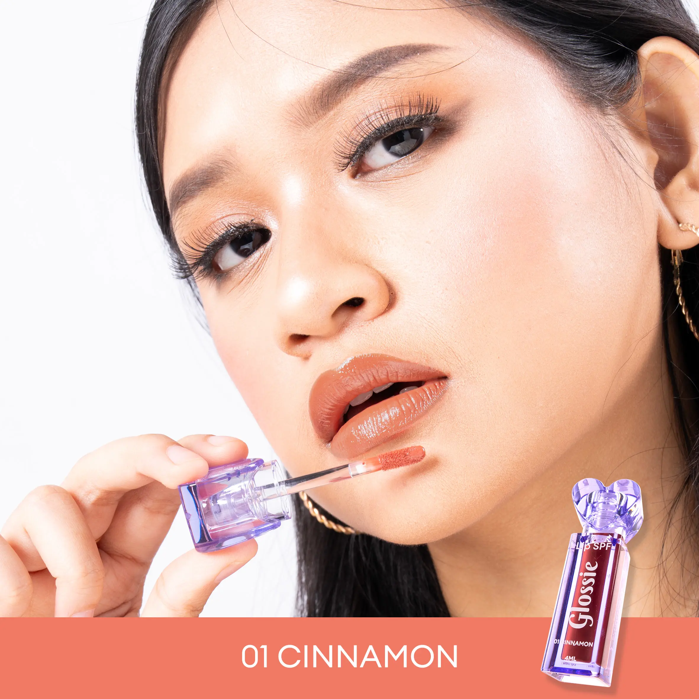 Animate Lip SPF Glossie Tint 01 Cinnamon 4 ml