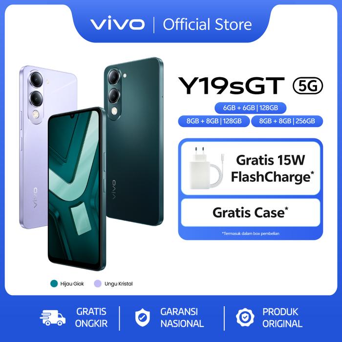 Promo [Online Exclusive] vivo Y19sGT 5G - Dimensity 6300 5G, 5500mAh ...